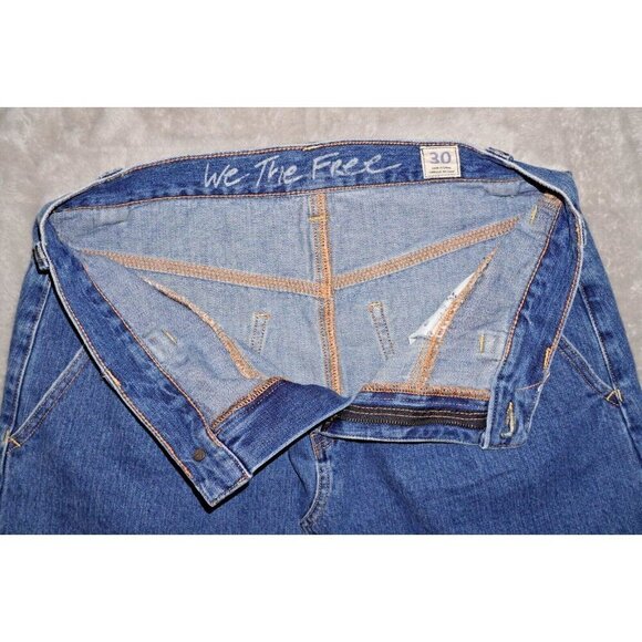 We The Free by Free People High-Rise Denim Mini Skirt – Size 30 - Picture 3 of 11